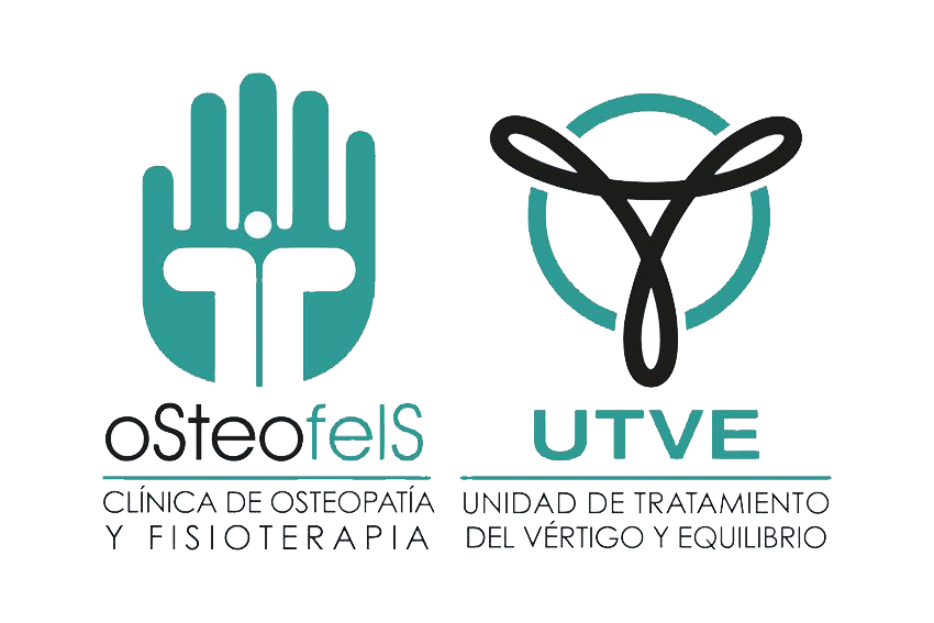 Logo Osteofels y UTVE unidad vértigo y equilibrio